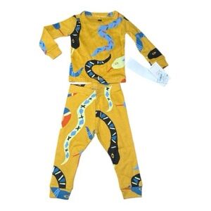 NEW! Tea Collection Kids Goodnight Pajama Set 3-6 Months